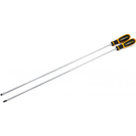 2 Piece Phillips/Slotted Dual Material Screwdriver Set