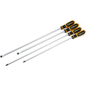 4 Piece Phillips/Slotted Dual Material Screwdriver Set