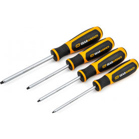 4 Piece Square Dual Material Screwdriver Set