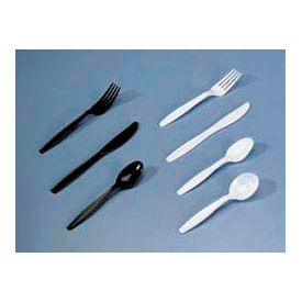 Soup Spoons, Plastic, White, 100/Box