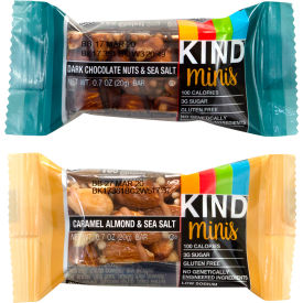 Minis Dark Chocolate Nuts & Sea Salt and Caramel Almond & Sea Salt Variety, 0.7 oz, 32 Count