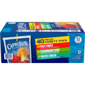 Fruit Juice Pouches Variety Pack, 6 fl oz, 40 Count