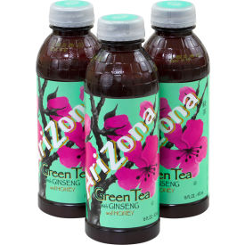 Arizona Green Tea Ginseng and Honey, 16 oz, 24 Count