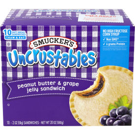Uncrustables Peanut Butter & Grape, 2 oz, 10 Count, 2 Pack