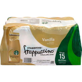 Frappuccino Vanilla Coffee Drink, 9.5 oz, 15 Count