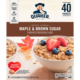 Instant Oatmeal Maple & Brown Sugar Packets, 40 Count