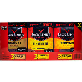 Beef Jerky Variety Pack, 1.25 oz, 9 Count