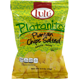 Platanitos Plantain Chips Salted, 2.5 oz, 30 Count