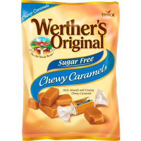 Sugar Free Chewy Caramel Candy, 1.46 oz, 12 Count