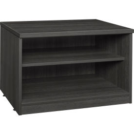 20" Low Open Shelf Cabinet, Ash Grey