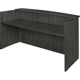 Legacy Reception Desk Shell, Ash Grey