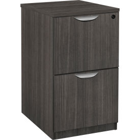 Legacy Deskside 2 Drawer File Cabinet, Ash Grey