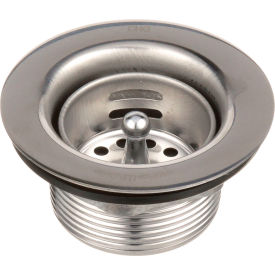 1 1/2 In Stainless Steel Drain/Strainer 2 7/8In Top, 1 1/2In Length
