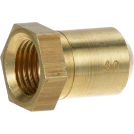 Brass Hood Orifice; #40; 3/8"-27 Thread; 1/2"