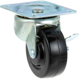 Caster, Plate - Swivelw/Brake