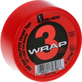 Pink Extra Thick PTFE Teflon Tape; 1/2" x 260"