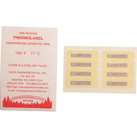 Label, Temperature, 160 Deg, 24-Pack