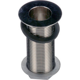 Nickel Plated Brass Sink Drain - 1" NPS; 3 1/4" Long; 1 3/8" Sink Opening