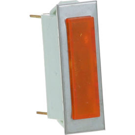 Signal Light; 3/8" x 1-5/16"; Amber; 125V