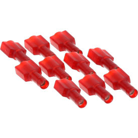 Allpoints Male Disconnect (Pack of 10) 22-18 Red, 1/4