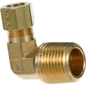 Allpoints Elbow, Brass - 3/8" X1/2"