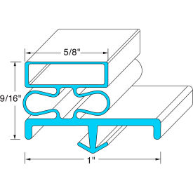 Door Gasket 21 3/8" X 60 1/2" For Refrigerator