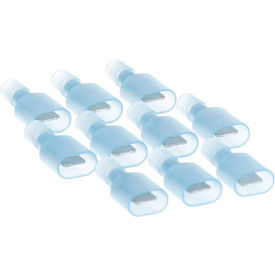 Blue Male Quick Disconnect; 1/4" Tab; Wire Gauge: 16-14 - 10/Pack
