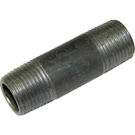 Allpoints Black Iron Nipple 3/8" X 2"