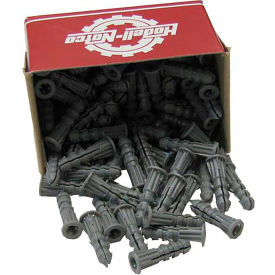 Plastic Ribbed Wall Anchors; #6 - #8 Screws - 100/Box