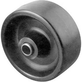Wheel, 3", 3/8"Id, W/Bushing, Blk