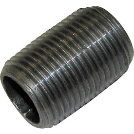 Black Iron Nipple 3/8" Close