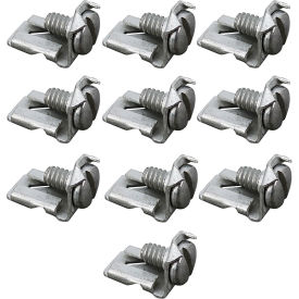 Solderless Terminal Connector; 1/4" Female Tab; #8 Screw - 10/Pack