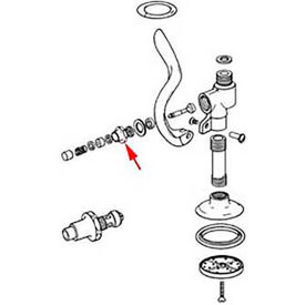 Bonnet, Push Button For T&S Brass & Bronze Works