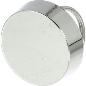 1 1/2In Drain Stopper, Nickel Plated Brass