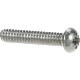 Stainless Steel Round Head 6-32 x 3/4" Phillips Machine Screw - 100/Pack