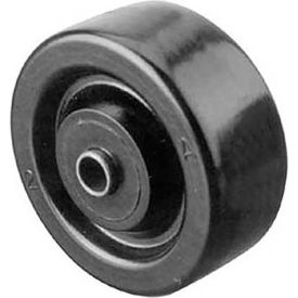 Wheel, 3", 3/8"Id, W/Bushing, Blk