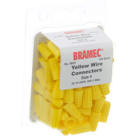 Yellow Wire Connectors - 100/Pack