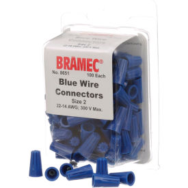 Blue Wire Connectors - 100/Pack