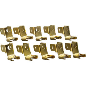 Solderless Terminal Connector; 1/4" "Chair" Shape - 10/Pack
