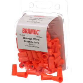Orange Wire Connectors - 100/Pack
