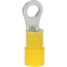Yellow Ring Terminal; Stud #10; 10 - 100/Box