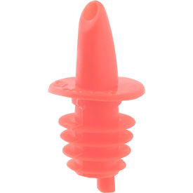 Pourer, Liquor, Red Plastic, 12-Pack