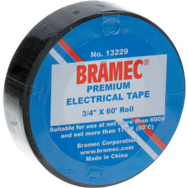Black PVC All Weather Electrical Tape; 3/4" x 60"