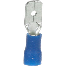 Tin Plated Copper Male Quick Disconnect; 1/4" Tab; Wire Gauge: 14 - 100/Box