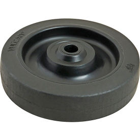Wheel, 5", 3/8"Id, W/Bsh, Blk