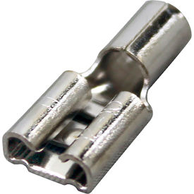Nickel Plated Female Quick Disconnect; 1/4" Tab; Wire Gauge: 10 - 100/Box