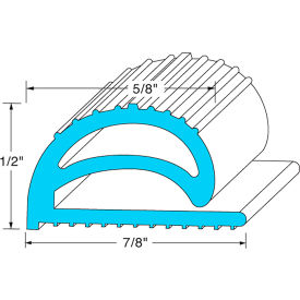 Rubber Compression Door Gasket Strip - 7/8" x 1/2"