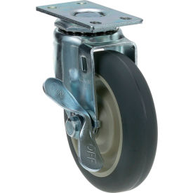 Plate Mnt Caster with Brake 4 Way 1-3/4 X 3