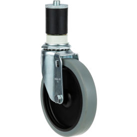 Swivel Stem Caster 5" W 1-5/8" OD Tubing