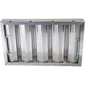 10"x16"x2" Aluminum Hood Filter - Ridged Baffles